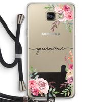 Rozen: Samsung Galaxy A5 (2016) Transparant Hoesje met koord