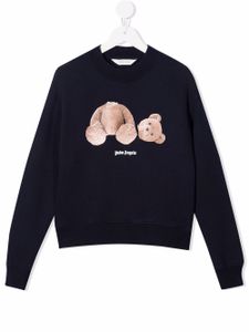 Palm Angels Kids sweat Teddy Bear - Bleu