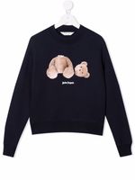 Palm Angels Kids sweat Teddy Bear - Bleu - thumbnail