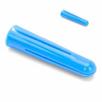 Vierweg pluggen 10 mm blauw 100 st. voor steen en beton met kraag schiet niet het gat in