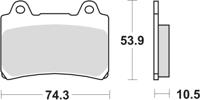 TRW Brake pad mcb 559 organic standard