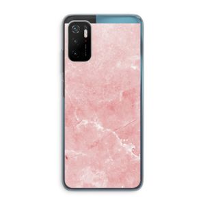 Roze marmer: Xiaomi Poco M3 Pro 5G Transparant Hoesje