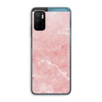 Roze marmer: Xiaomi Poco M3 Pro 5G Transparant Hoesje