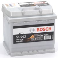 Bosch auto accu S5002 - 54Ah - 530A - voor voertuigen zonder start-stopsysteem S5002
