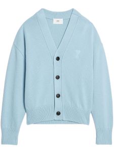 AMI Paris cardigan Ami de Cœur en intarsia - Bleu