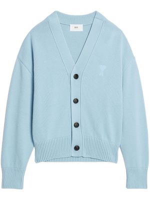 AMI Paris cardigan Ami de Cœur en intarsia - Bleu