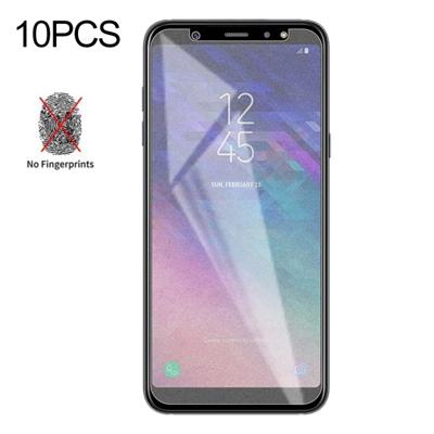 10 stuks niet-volledige matte Frosted gehard glas film voor Galaxy A6 PLUS (2018)