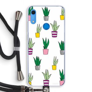 Sanseveria: Huawei Y6s Transparant Hoesje met koord