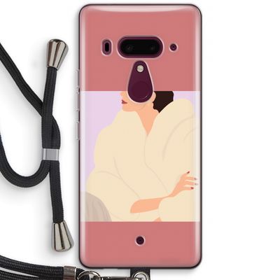 Cosy: HTC U12+ Transparant Hoesje met koord
