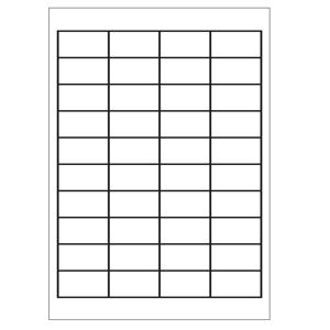 A4 etiketten 48,5 x 25,4 mm wit 100 vel huismerk