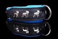 Leren halsband Franse Bulldog