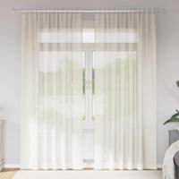 Gordijnen voile met Tab Top 2 st crmekleurig Gordijnen voile met Tab Top 2 st crmekleurig