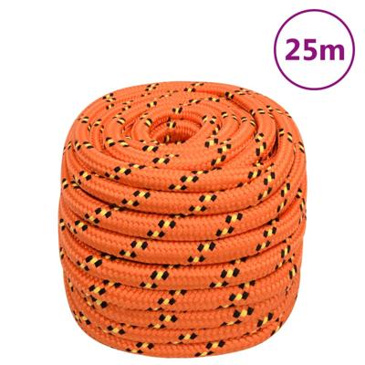 Boottouw 20 mm 25 m polypropyleen oranje