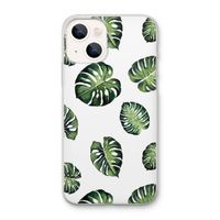 Tropische bladeren: iPhone 13 mini Transparant Hoesje
