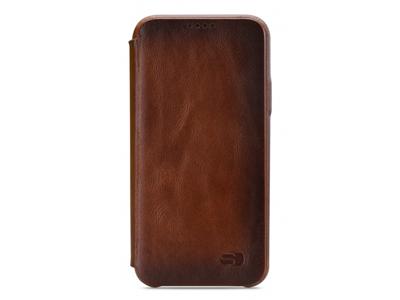 Senza Senza Desire Skinny Leather Booklet Apple iPhone 6/6S Burned Cognac