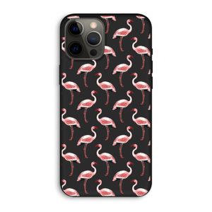 Flamingoprint groen: iPhone 12 Pro Max Biologisch afbreekbaar hoesje