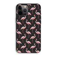 Flamingoprint groen: iPhone 12 Pro Max Biologisch afbreekbaar hoesje