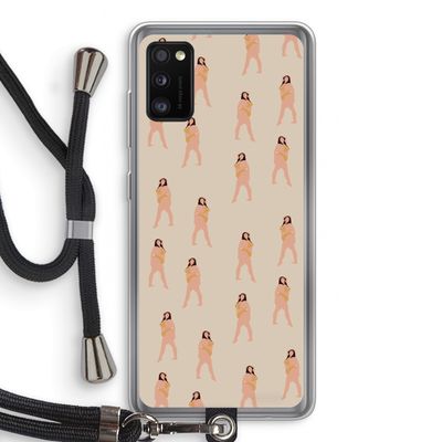 You're so golden: Samsung Galaxy A41 Transparant Hoesje met koord