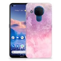 Smartphone hoesje Nokia 5.4 Pink Purple Paint