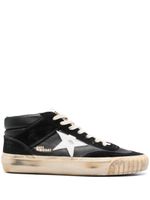 Golden Goose baskets Mid-Star en cuir - Noir