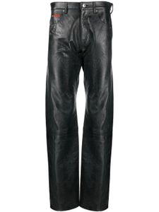 Martine Rose pantalon droit à fini poli - Noir