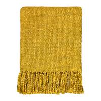 Malagoon Solid Plaid 125 x 150 cm - Curry Geel Malagoon Solid Plaid 125 x 150 cm - Curry Geel