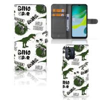 Telefoonhoesje | Met pasjeshouder | voor Motorola Moto E13 4G Dinosaurus