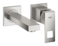 Wastafelmengkraan GROHE Eurocube 2-Gats Wand 172 Mm Supersteel