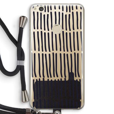 Moroccan stripes: Huawei Ascend P8 Lite (2017) Transparant Hoesje met koord