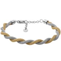 Skagen SKJ1571998 Armband Merete staal zilver- en goudkleurig 16,5-21,5 cm