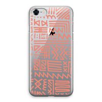 Marrakech Pink: iPhone 8 Transparant Hoesje
