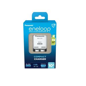 Panasonic Eneloop BQ-CC50 batterijlader met 2x AA oplaadbare batterijen 2000mAh