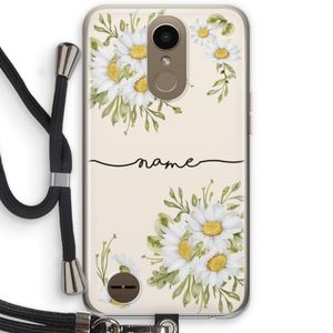 Daisies: LG K10 (2017) Transparant Hoesje met koord