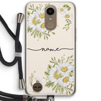 Daisies: LG K10 (2017) Transparant Hoesje met koord