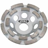 Spero Medium dubbele rij diamant komslijpschijf | 125mm | steen, kalkzandsteen, zandcement | asgat 22.23mm - SPDRZVECO