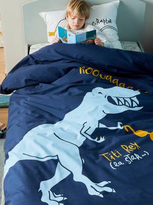 Dekbedovertrek voor kinderen Magicouette DINORAMA Oeko-Tex® blauw