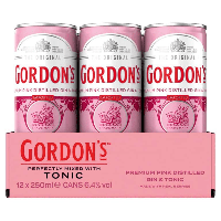 Gordon's pink gin & tonic blik (12x 25cl)