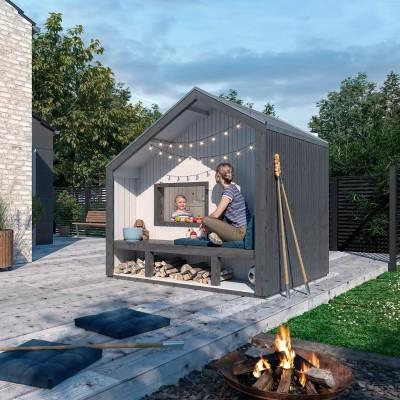 Modern Groot Houten Speelhuis - 208 x 184 CM