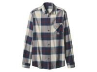 esmara Men Flanellen heren overhemd (Geruit/marineblauw/beige, XL)