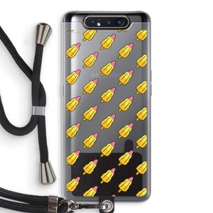 Waterijsjes: Samsung Galaxy A80 Transparant Hoesje met koord
