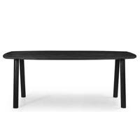 Giga Meubel - Eettafel Leone Zwart 170cm Deens Ovaal