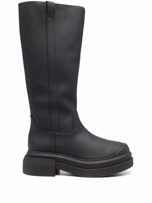 Stuart Weitzman bottes en cuir - Noir