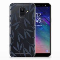 Samsung Galaxy A6 (2018) TPU Case Leaves Blue - thumbnail