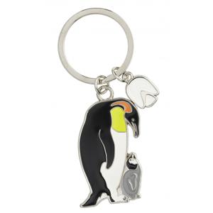 Nature Planet dieren sleutelhanger - pinguin - metaal - 5 cm - dieren cadeau artikelen