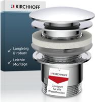 Kirchhoff universele wastafelafvoergarnituur, pop-up 1 1/4" (5/4") | Chroom - 98807330