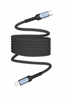 Swissten Magnetische Anti-Knoop USB-C naar Lightning Kabel - 1M - Zwart Swissten Magnetische Anti-Knoop USB-C naar Lightning Kabel - 1M - Zwart