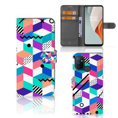 OnePlus Nord N100 | Book Case | Blokken Kleurrijk