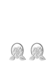 TANE México 1942 boucles d'oreilles Bordados Flower - Argent