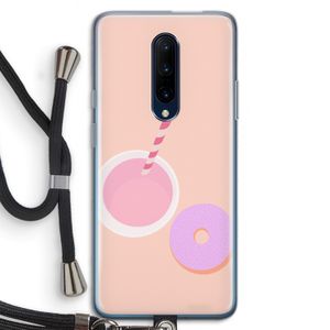 Donut: OnePlus 7 Pro Transparant Hoesje met koord