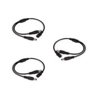 3x Adapter kabel splitter 2 kabels